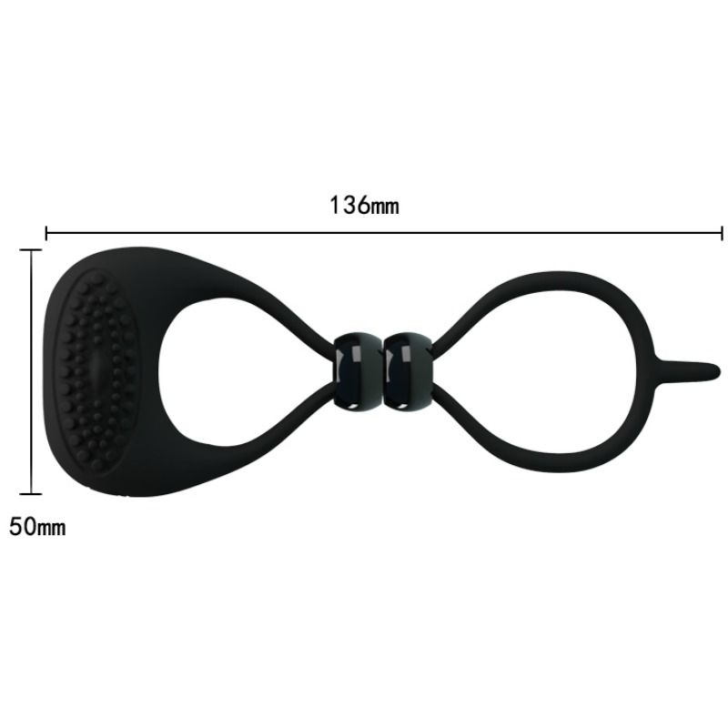 PRETTY LOVE - DOUBLE ANNEAU POUR PÉNIS ET TESTICULES PRETTY LOVE MALE
