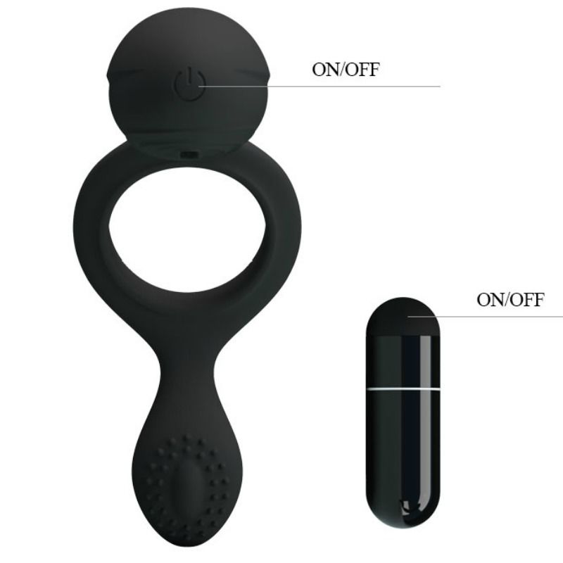 PRETTY LOVE - ETHEL ANNEAU VIBRANT AVEC STIMULATEUR PRETTY LOVE MALE