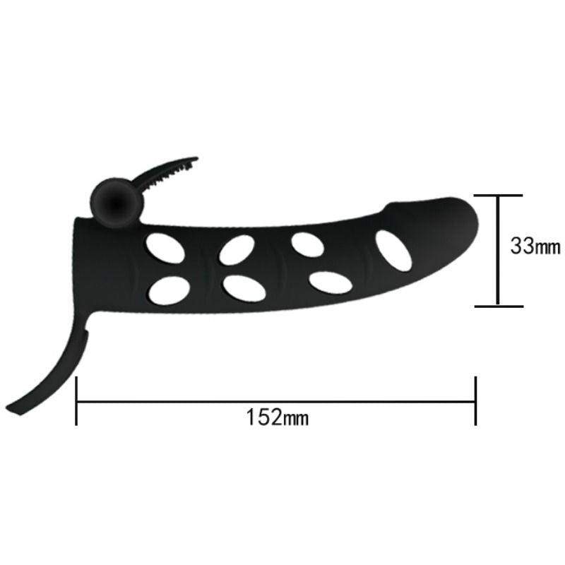 PRETTY LOVE - HOUSSE EN SILICONE AVEC VIBRATION 15.2 CM PRETTY LOVE MALE