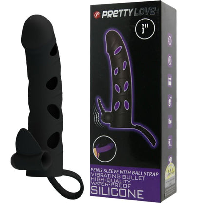 PRETTY LOVE - HOUSSE EN SILICONE AVEC VIBRATION 15.2 CM PRETTY LOVE MALE