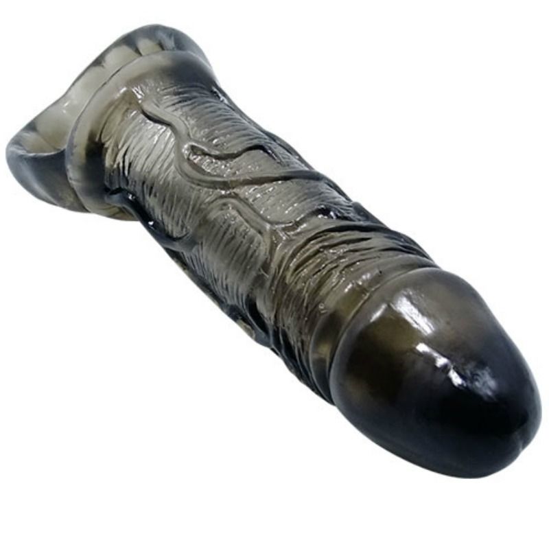 BAILE - GAINE DEXTENSION DE PÉNIS AVEC SANGLE POUR TESTICULES 11.5 CM BAILE FOR HIM