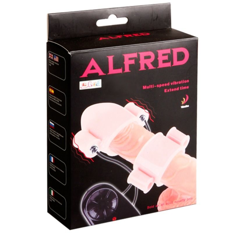 BAILE - COUVREVIBRATEUR  PÉNIS ALFRED AVEC CONTRÔLE BAILE FOR HIM