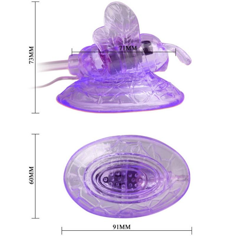 BAILE - PAPILLON VIBRANT DE STIMULATION CLITORIS LILAS BAILE STIMULATING