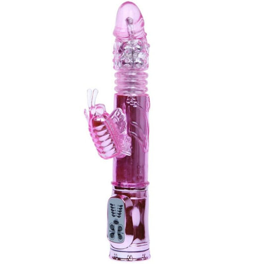 BAILE - VIBRATEUR RECHARGEABLE AVEC STIMULATEUR DE PAPILLON ROTATION ET THROBBING BAILE ROTATIONS