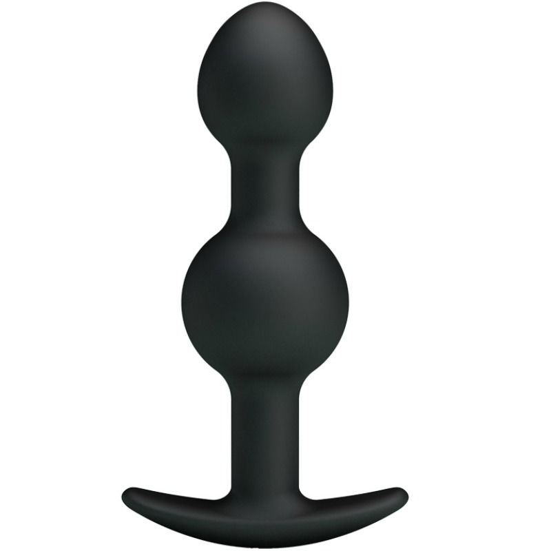 PRETTY LOVE - BALLES ANAL EN SILICONE SPÉCIALE STIMULATION 10.3 CM NOIRES PRETTY LOVE PARTY UP