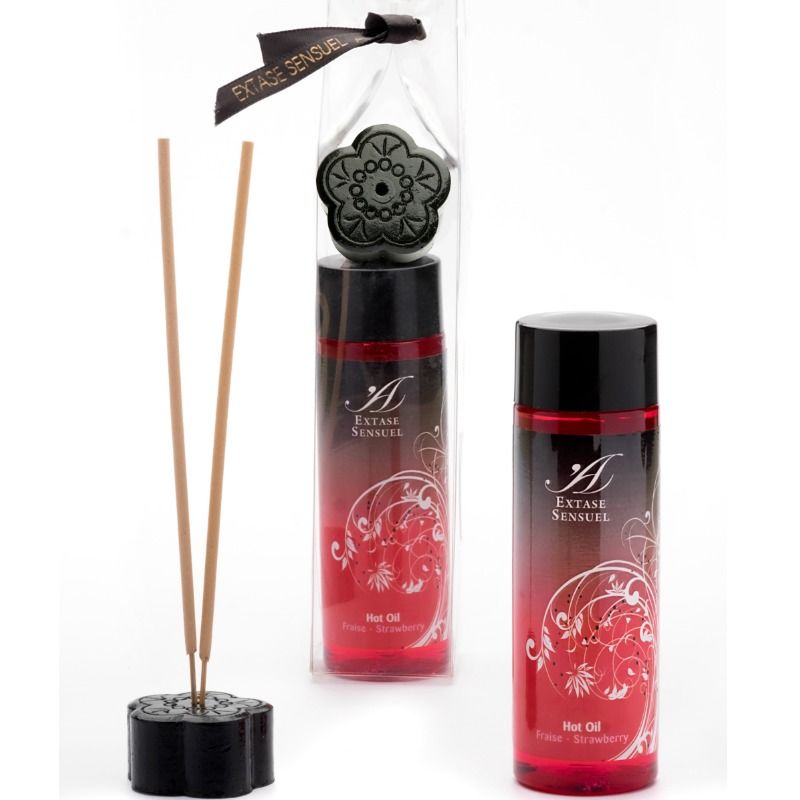EXTASE SENSUAL - HUILE STIMULANTE CHALEUR FRAISE 100 ML EXTASE SENSUAL