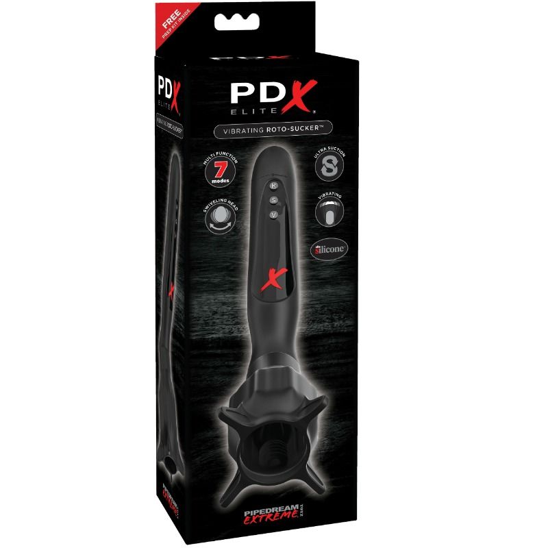 PDX ELITE - STIMULATEURS VIBRANTS AVEC ASPIRATION ROTO-SUCKER PDX ELITE