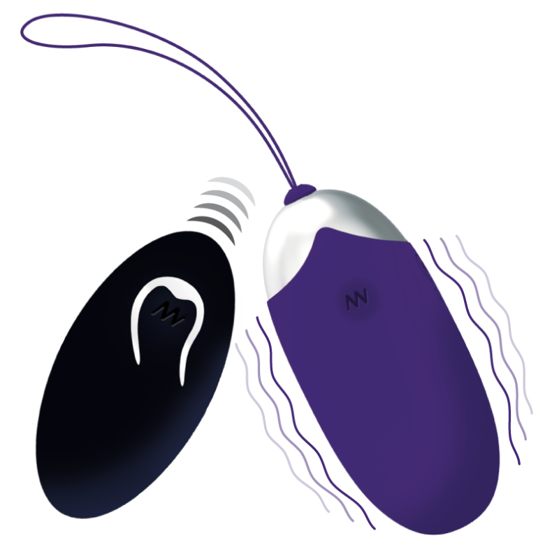 INTENSE - OEUF VIBRANT FLIPPY II AVEC TÉLÉCOMMANDE VIOLET INTENSE COUPLES TOYS