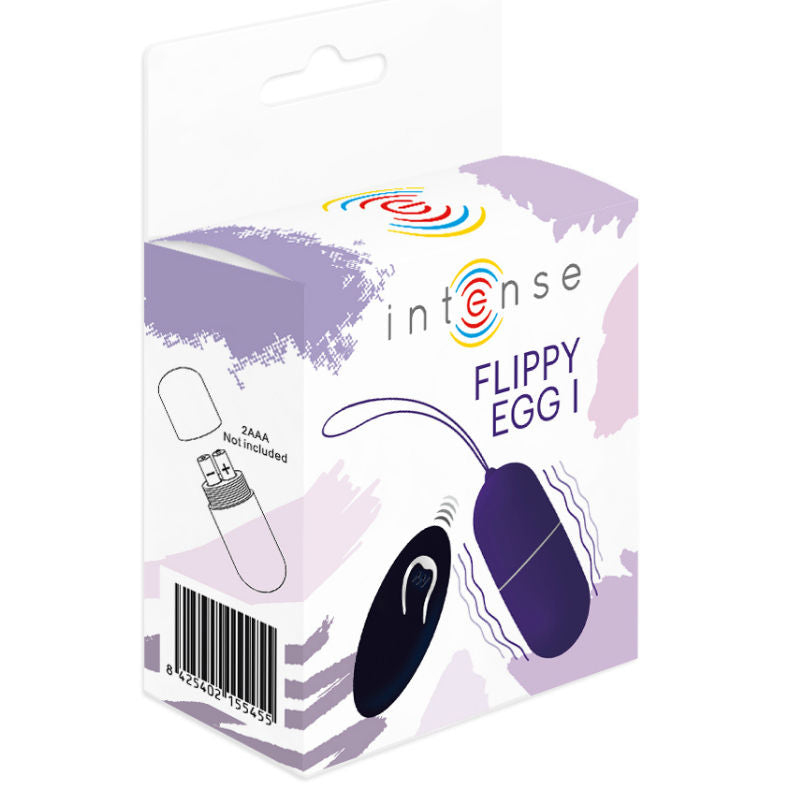 INTENSE - OEUF VIBRANT FLIPPY I AVEC TÉLÉCOMMANDE VIOLET INTENSE COUPLES TOYS