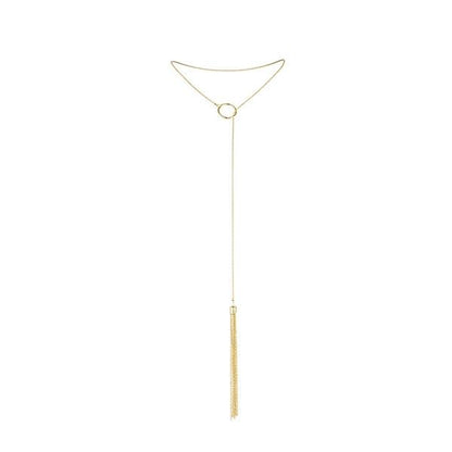 BIJOUX - MAGNIFIQUE COLLIER EN MÉTAL FRANGES DORÉES BIJOUX MAGNIFIQUE