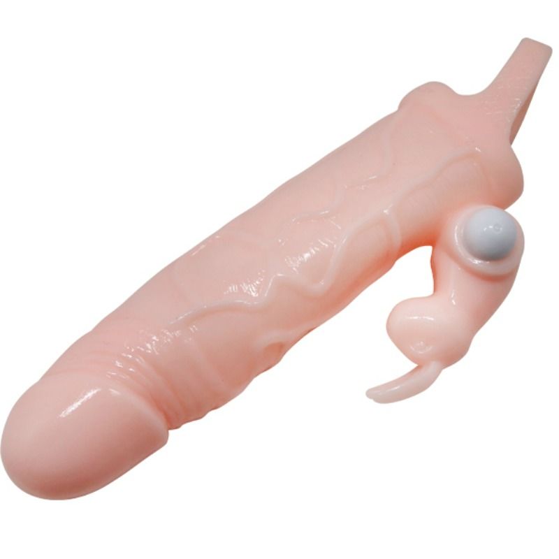BAILE - COUVERCLE DE PÉNIS BRAVE MAN AVEC CHAIR DE LAPIN ET DOUBLE MOTEUR 16.5 CM BAILE FOR HIM