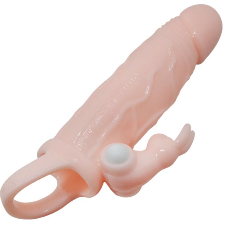 BAILE - COUVERCLE DE PÉNIS BRAVE MAN AVEC CHAIR DE LAPIN ET DOUBLE MOTEUR 16.5 CM BAILE FOR HIM