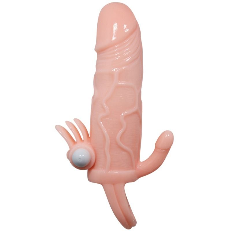 BAILE - COUVRE-PÉNIS BRAVE MAN AVEC CHAIR DE STIMULATION CLIT ET ANAL 16.5 CM BAILE FOR HIM