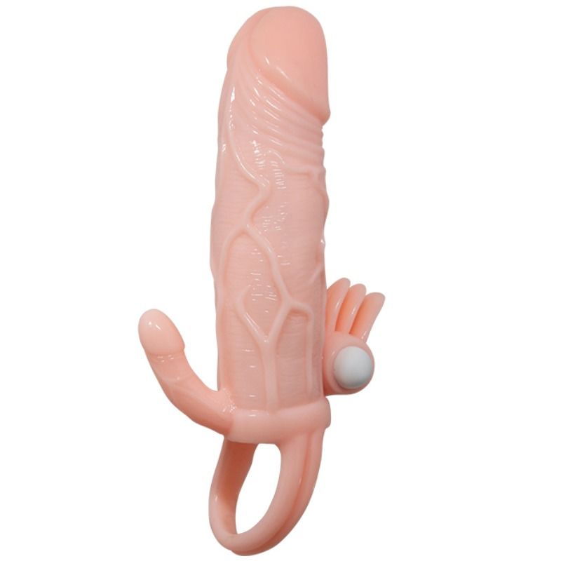 BAILE - COUVRE-PÉNIS BRAVE MAN AVEC CHAIR DE STIMULATION CLIT ET ANAL 16.5 CM BAILE FOR HIM