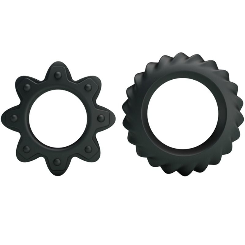 BAILE - KIT 2 ANNEAUX FLEURI EN SILICONE BAILE FOR HIM