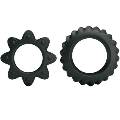 BAILE - KIT 2 ANNEAUX FLEURI EN SILICONE BAILE FOR HIM
