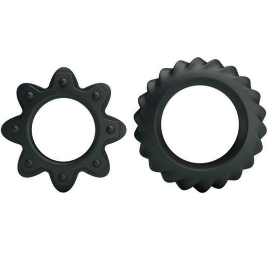 BAILE - KIT 2 ANNEAUX FLEURI EN SILICONE BAILE FOR HIM