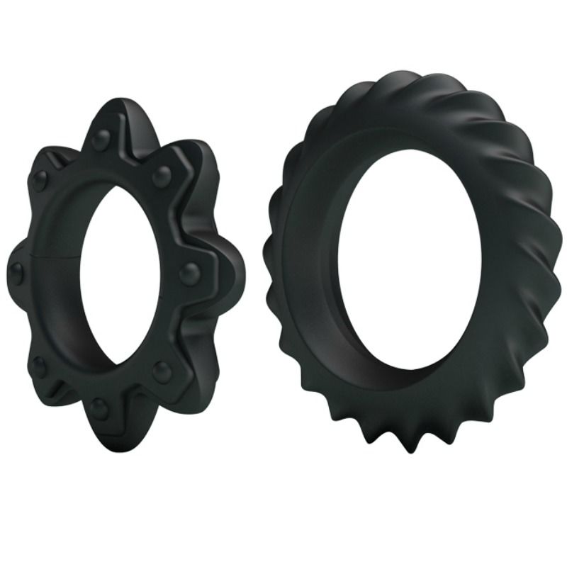 BAILE - KIT 2 ANNEAUX FLEURI EN SILICONE BAILE FOR HIM