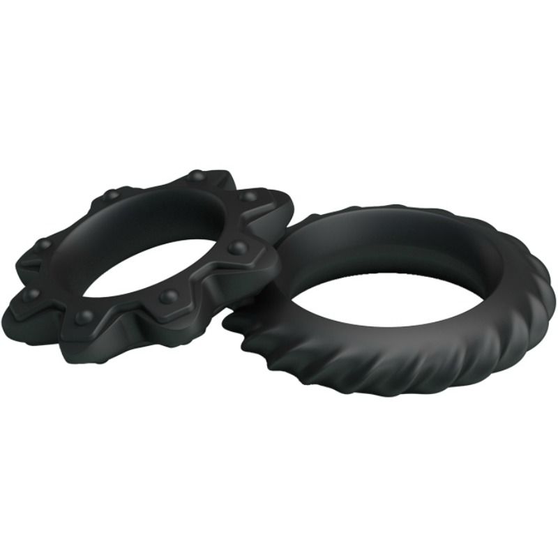 BAILE - KIT 2 ANNEAUX FLEURI EN SILICONE BAILE FOR HIM