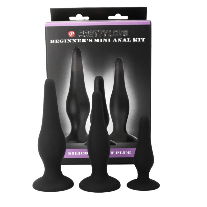 PRETTY LOVE - KIT DINITIATION EN SILICONE POUR PLUGS ANAL PRETTY LOVE PARTY UP