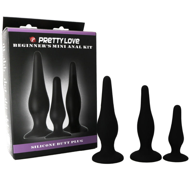 PRETTY LOVE - KIT DINITIATION EN SILICONE POUR PLUGS ANAL PRETTY LOVE PARTY UP
