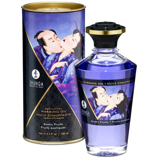 SHUNGA - HUILE DE MASSAGE EFFET THERMIQUE SAVEUR FRUITS EXOTIQUES 100 ML SHUNGA OILS