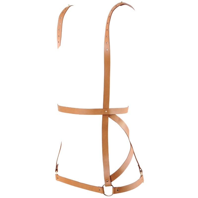 BIJOUX - INDISCRETS MAZE HARNAIS FORME ROBE MARRON BIJOUX MAZE