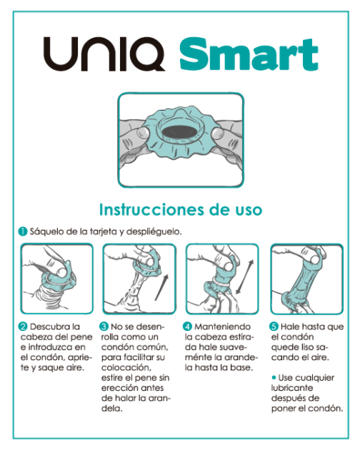 UNIQ - SMART LATEX FREE PRE-ERECTION CONDOMS 3 UNITS UNIQ