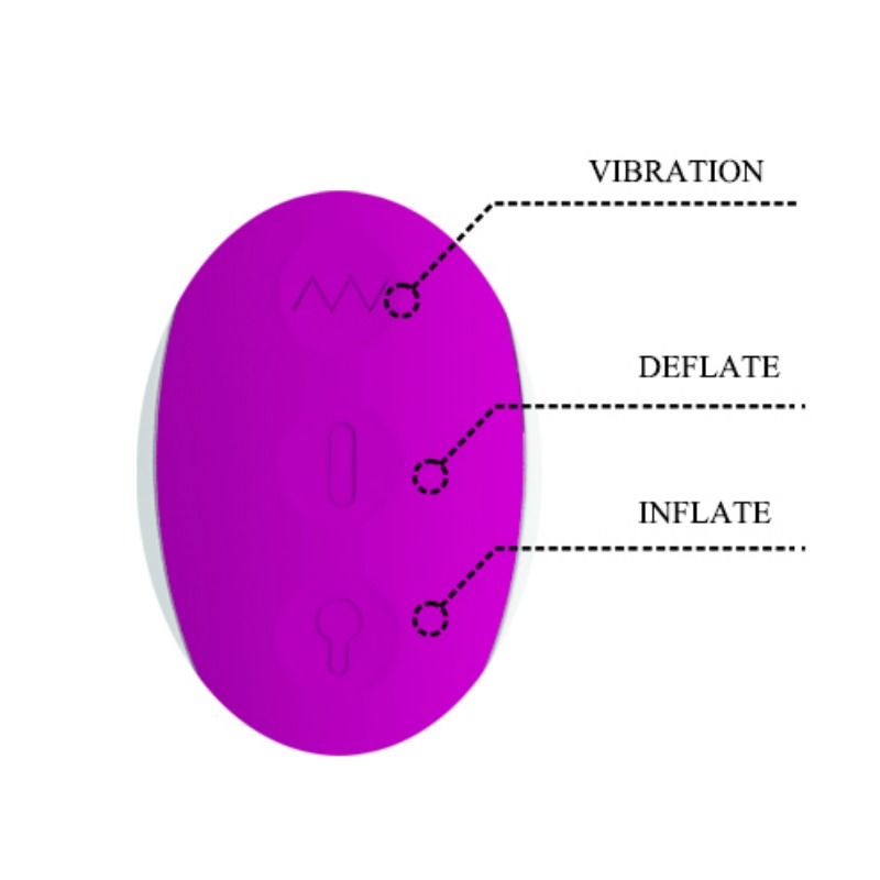 PRETTY LOVE - VIBRATEUR GONFLABLE RECHARGEABLE DEMPSEY PRETTY LOVE SMART