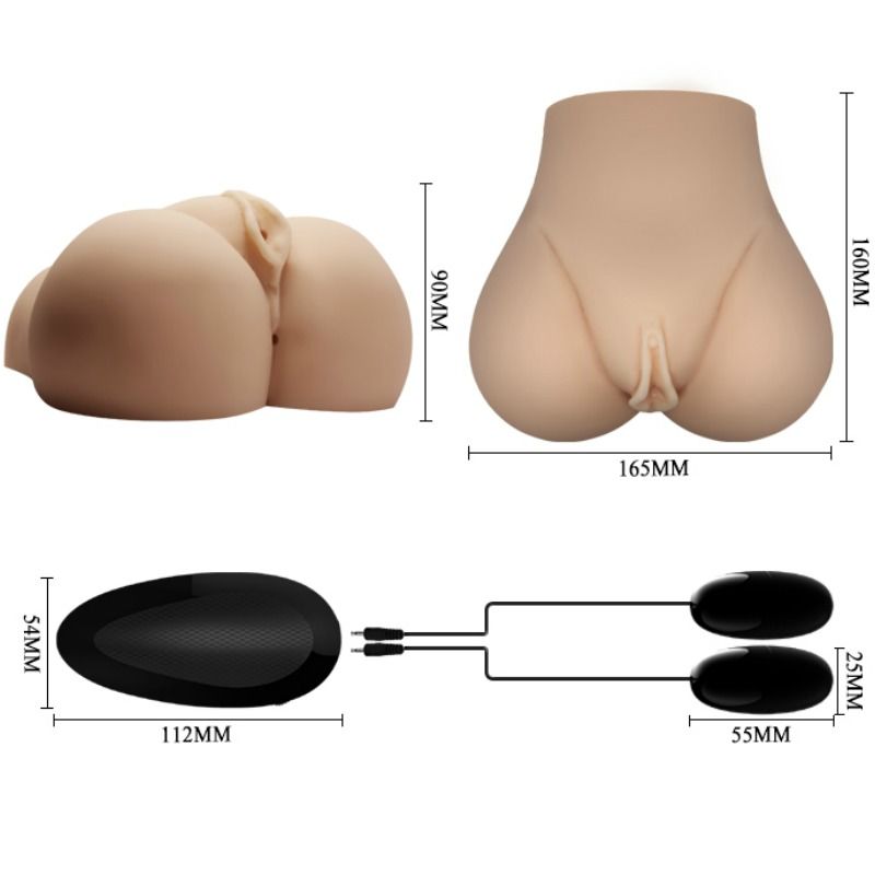 CRAZY BULL - VAGIN ET ANUS RÉALISTES AVEC POSITION DE VIBRATION 7 CRAZY BULL
