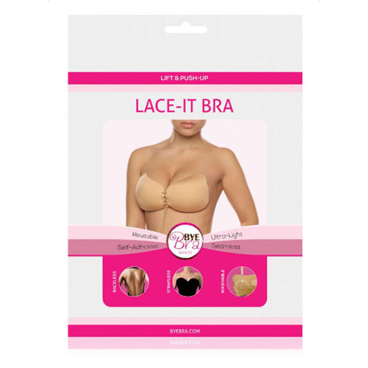 BYE-BRA - LACE-IT RENFORCEMENT PUSH-UP BEIGE BONNET C BYE BRA - BRAS
