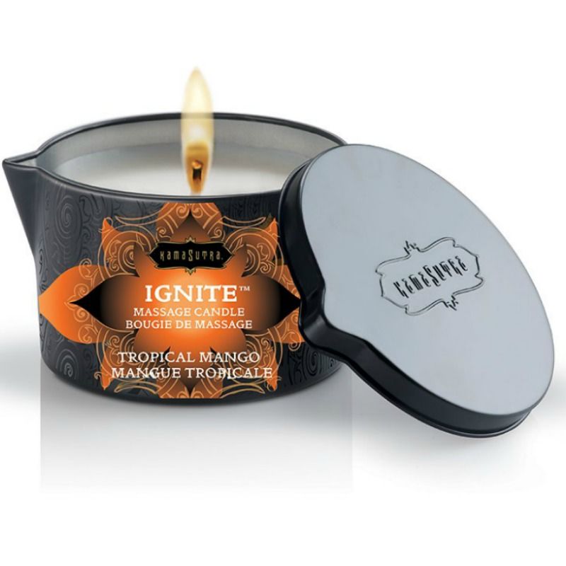 KAMASUTRA - BOUGIE DE MASSAGE MANCHE TROPICAL 170 GR KAMASUTRA COSMETICS