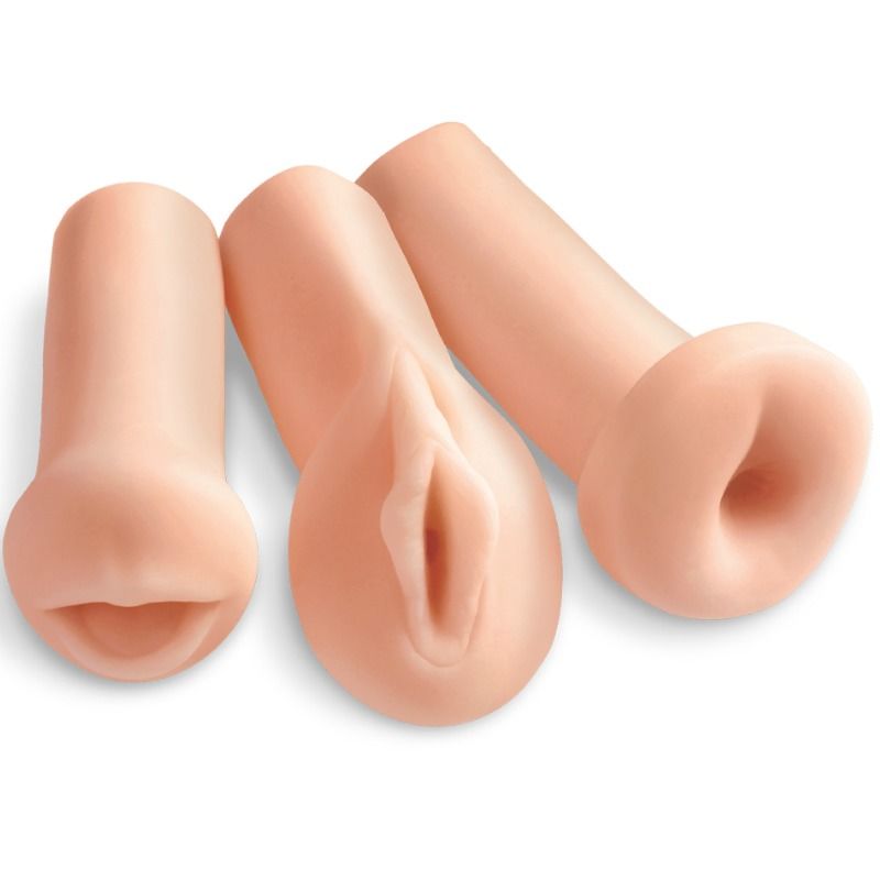 EXTREME TOYZ - KIT 3 TROUS 3 MASTURBATEURS EXTREME TOYZ