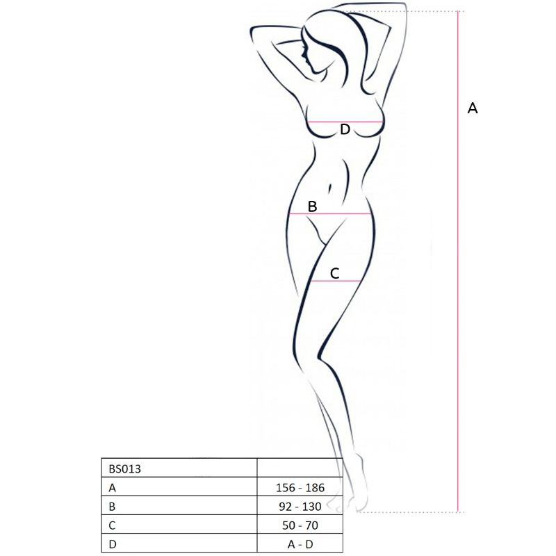 PASSION - FEMME BS013 BODYSTOCKING BLANC TAILLE UNIQUE PASSION WOMAN BODYSTOCKINGS