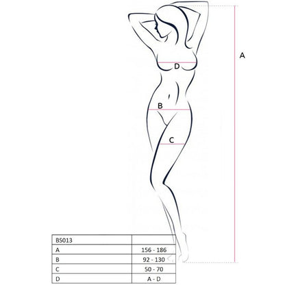 PASSION - FEMME BS013 BODYSTOCKING BLANC TAILLE UNIQUE PASSION WOMAN BODYSTOCKINGS
