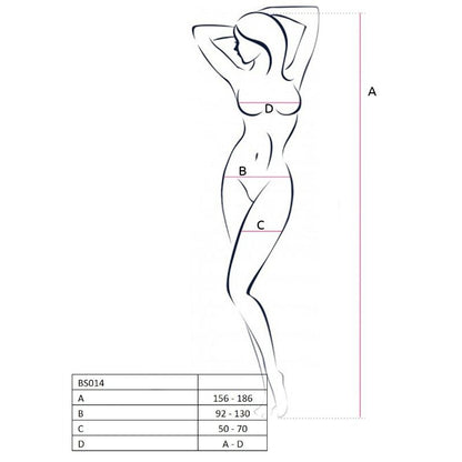 PASSION - FEMME BS014 BODYSTOCKING ROUGE TAILLE UNIQUE PASSION WOMAN BODYSTOCKINGS