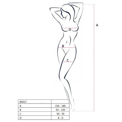 PASSION - FEMME BS017 BODYSTOCKING BLANC TAILLE UNIQUE PASSION WOMAN BODYSTOCKINGS