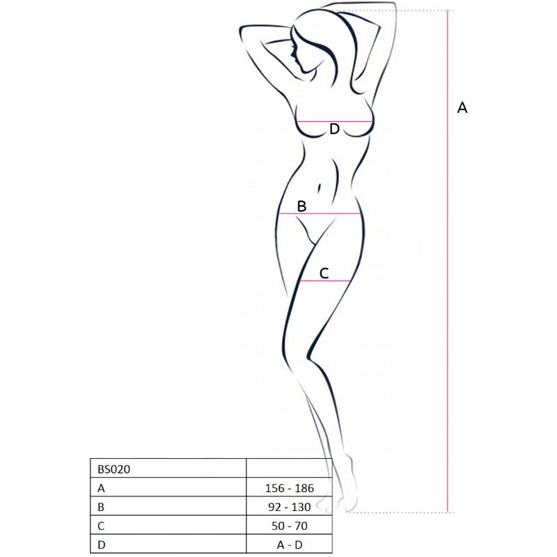 PASSION - FEMME BS020 BODYSTOCKING NOIR TAILLE UNIQUE PASSION WOMAN BODYSTOCKINGS