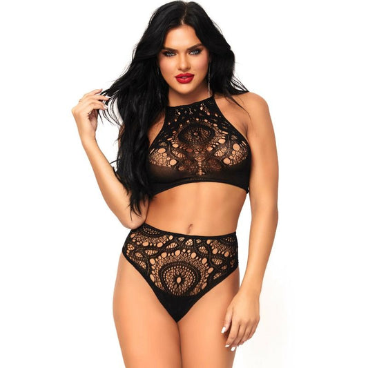 LEG AVENUE - ENSEMBLE 2 PIÈCES HAUT ET CULOTTE S/M LEG AVENUE SETS