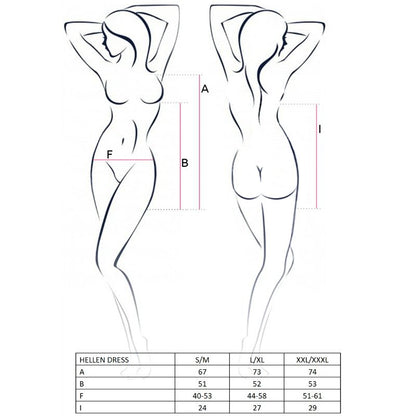 PASSION - FEMME HELLEN ROBE ET STRING TAILLE S/M PASSION WOMAN SETS