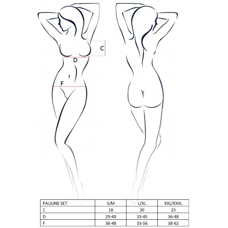 PASSION - FEMME PAULINE ENSEMBLE 3 PIÈCES TAILLE L/XL PASSION WOMAN SETS