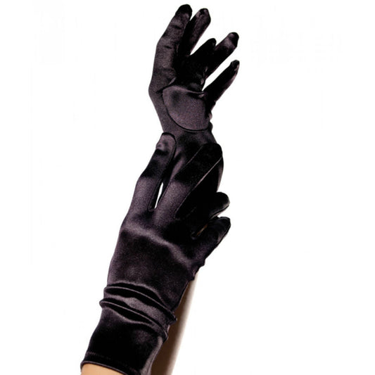 LEG AVENUE - GANTS SATIN NOIR LEG AVENUE ACCESSORIES