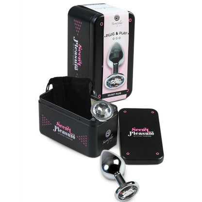 SECRETPLAY - PLUG ANAL TRANSPARENT ALUMINIUM 8 CM SECRETPLAY TOYS