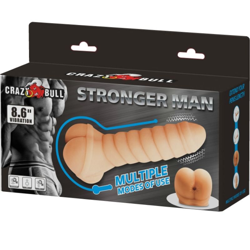 CRAZY BULL - PÉNIS MULTIFONCTIONNEL 21.8 CM CRAZY BULL