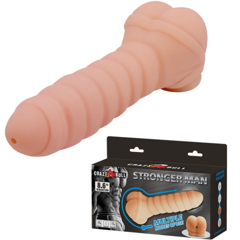 CRAZY BULL - PÉNIS MULTIFONCTIONNEL 21.8 CM CRAZY BULL