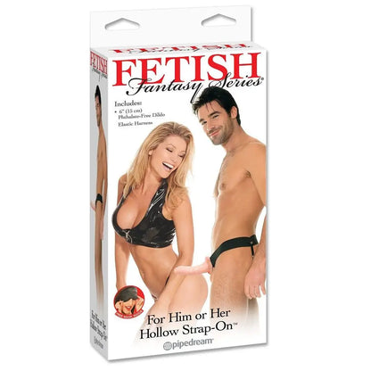 FETISH FANTASY SERIES - HARNAIS CREUX RÉGLABLE CHAIR STRAP ON 15 CM FETISH FANTASY SERIES