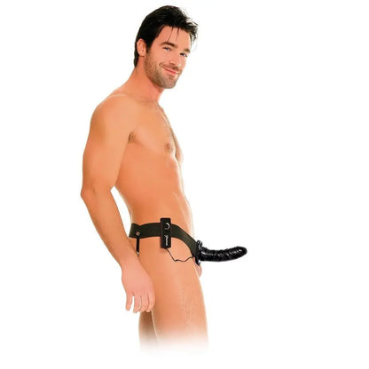 FETISH FANTASY SERIES - SANGLE CREUSE VIBRANTE POUR ELLE OU LUI NOIR FETISH FANTASY SERIES