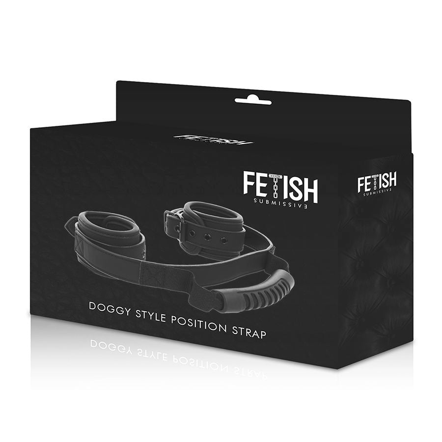 FETISH SUBMISSIVE - MENOTTES DOUBLURE NOPRÈNE AVEC POIGNÉE FETISH SUBMISSIVE BONDAGE
