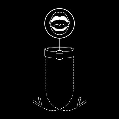 FETISH SUBMISSIVE - ANNEAU BILLON AVEC PINCES  TÉLÉMON FETISH SUBMISSIVE BONDAGE