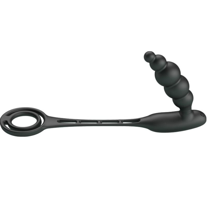 PRETTY LOVE - ANNEAUX PÉNIS AVEC PLUG VIBRATEUR PRETTY LOVE